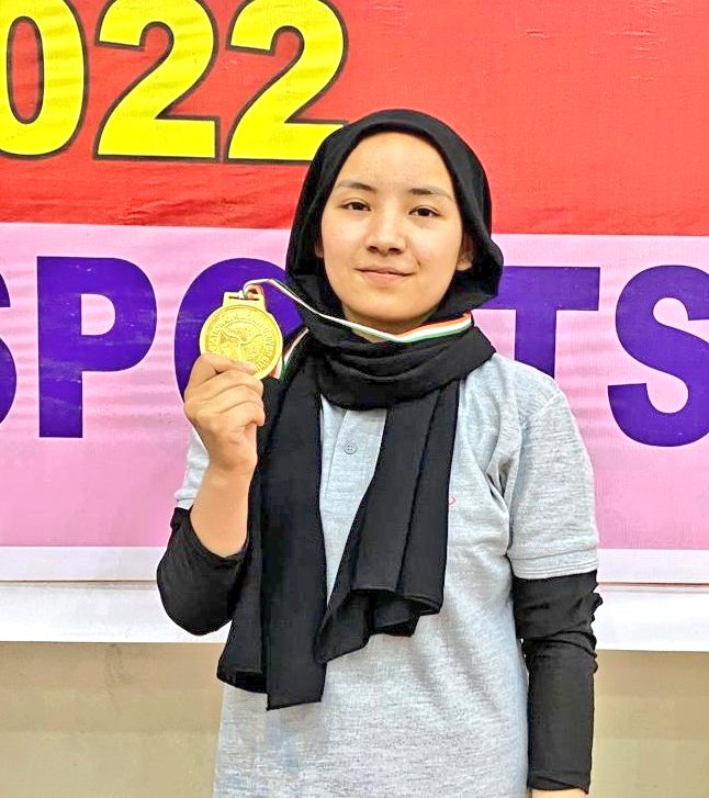 "I congratulate Shahnaz Parveen, her family, her coaches &amp; the <a href="/LadakhTaekwondo/">Ladakh Taekwondo Association</a> on yet another accomplishment - A Gold Medal in the All India Taekwondo Championship 2022. She inspires our girls with her dedication, discipline and determination": HCEC <a href="/FerozKhan_Kgl/">Feroz Ahmed Khan</a>