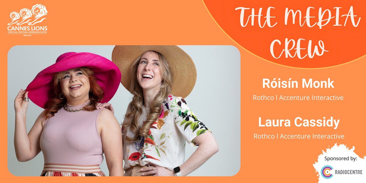 Presenting: The Media Crew A huge congratulations to Róisín Monk, @wearerothco & @lauracassidy23, @wearerothco, who have won the #media category for @DublinRCC in Ireland’s #CYL2022, sponsored by @RadiocentreIE. We wish them the best of luck in @Cannes_Lions this June 🦁
