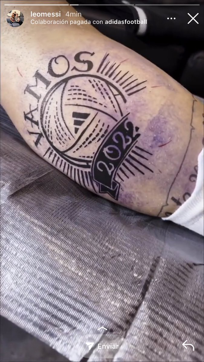 LO QUE SE TATUÓ!!! si messi no gana el mundial me mato