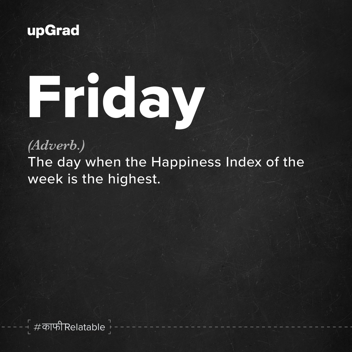 upGrad_edu's tweet photo. Eat, Sleep, Chill, Repeat!
#uprad #kaafirelatable #weekend #FridayFeeling https://t.co/vp4LPzGJkw