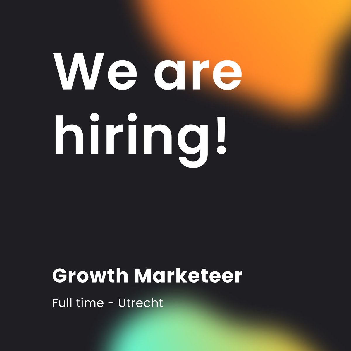 🚨Job Alert!

We are looking for a passionate Growth Marketer. Are you a smart and creative marketer that knows how to run growth experiments, setup campaigns and analyse results? Or do you know that person?

Join Us!

#marketing #growthhacking #sportstech #jobs