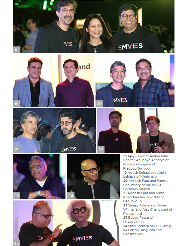 IMPACT_onnet's tweet photo. Glimpses from the 22nd edition of #EMVIES that happened in Mumbai.

@TheAdClub_India | @ajay_kakar | @PradeepDwivedi
| @sehgalashish1 | @a_sanjay | @FRIEDFOODBRAIN | @parthodasgupta | @bedee0805 | @FcbUlka | @MindshareAPAC | @PublicisGroupe | @republic 

#IMPACTHappenings https://t.co/hcqYGnSgJ9