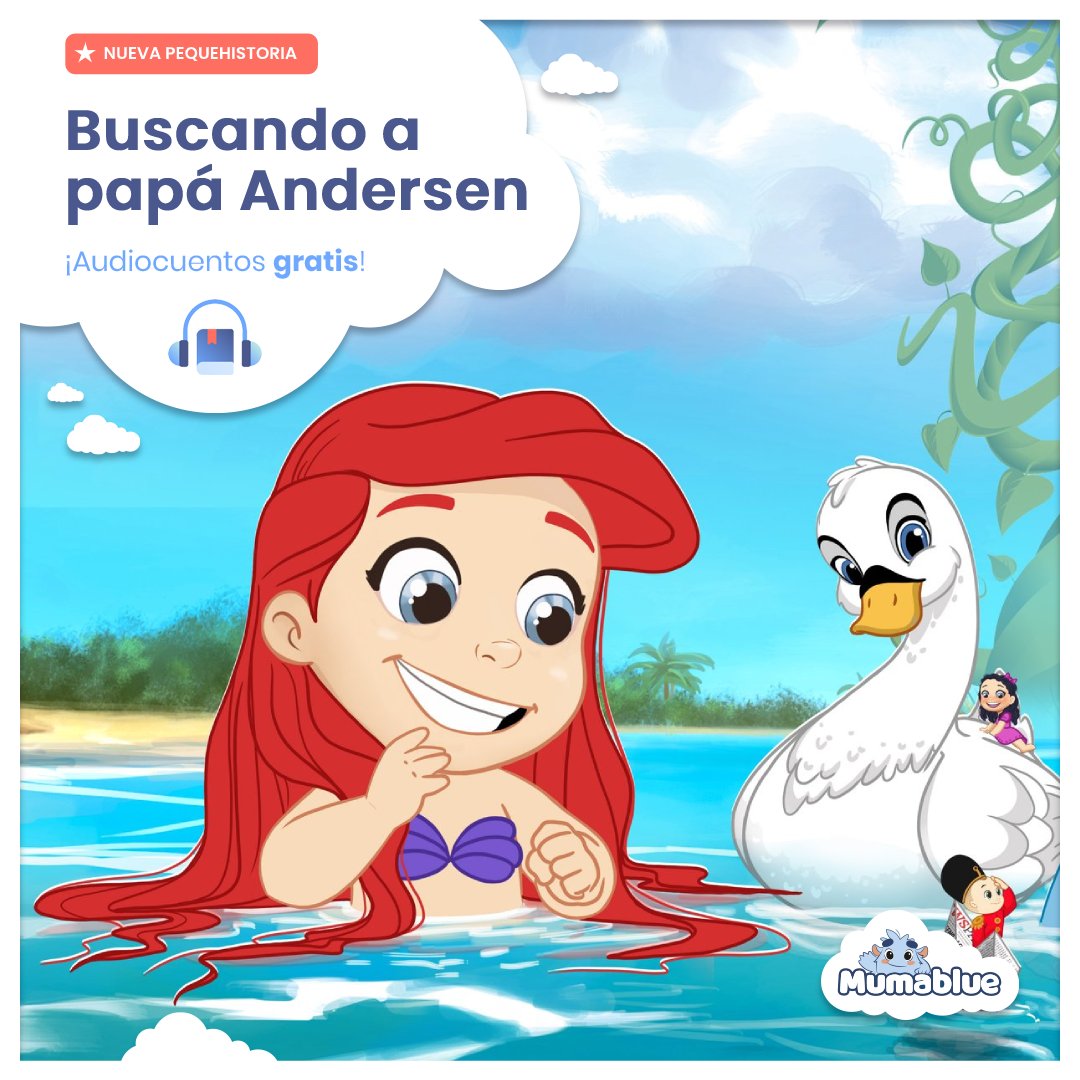 Hoy, Día Internacional del Libro Infantil y Juvenil, se conmemora el nacimiento de #HansChristianAndersen 🧡 Le recordamos con un bonito #audiocuento: "Buscando a Papá Andersen" mumablue.com/blog/cuento-de… #DíaDelLibroInfantil #gratis #cuentosinfantiles #cuentosdehadas #audiocuentos