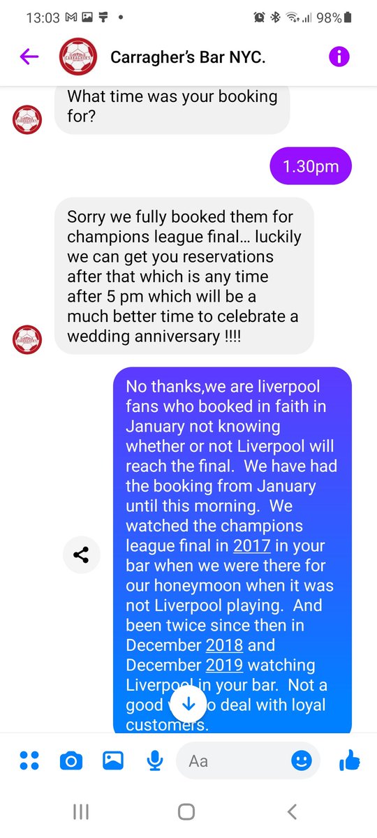 mojofilter66's tweet photo. @Carra23 @CarrasNYC following on from my last tweet how does this make sense?  Did you cancel my booking that I made in January for CLF because you are fully booked like you said in the private message below? Not what you are saying in your insta post! https://t.co/cf26g95APO