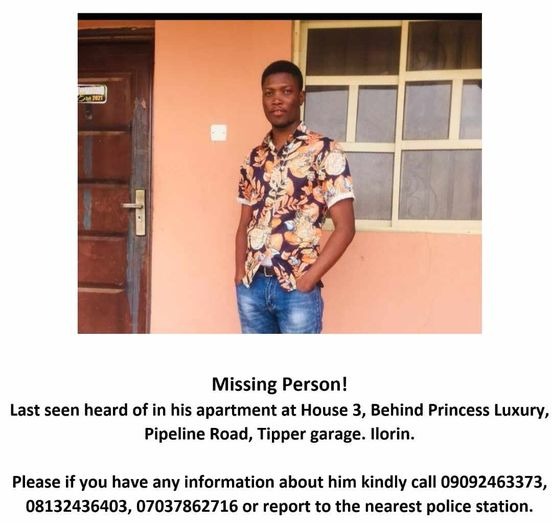 Hibrahymovich_O's tweet photo. Please 🥺🙏🏽 kindly re-tweet to save my friend... No one knows his whereabouts. @theWhizzRealtor
@Olanre1496 @hodzoporium @Damilion_artist
#help #MissingPerson #letsfindjoshua #savejoshua https://t.co/pSTUF8gPOZ