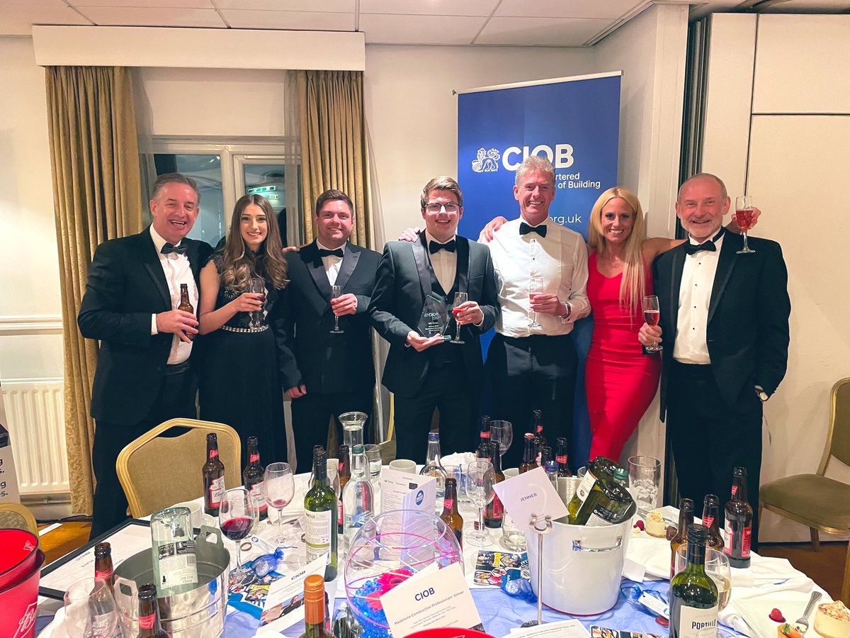EllaBrocklebank's tweet photo. What a night!! π€©ππ»ππ₯πΎ
Celebrating the return of the CIOB Kent Construction Professionals Annual dinner and a WIN for #teamjenner β€οΈ https://t.co/WbFgv0qCVa