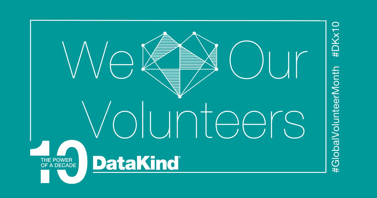 It's #GlobalVolunteerMonth! Let's celebrate the power of people who tackle society's greatest challenges &amp; build stronger communities through #volunteerism. To our global community, thanks for your time and talent in using #datascience and #AI in the service of humanity.🧡 #DKx10