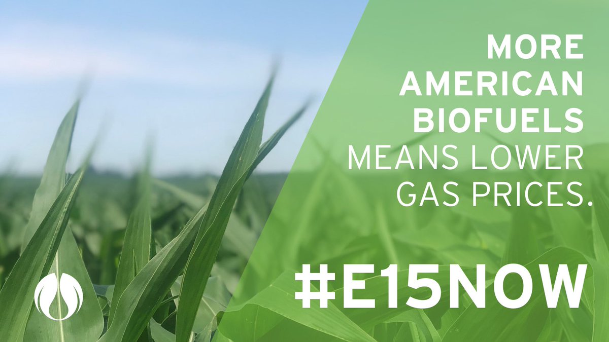 RedDevils53's tweet photo. The Biofuels industry has the ability to lower gas prices. #e15now https://t.co/wlJp4X2XBN