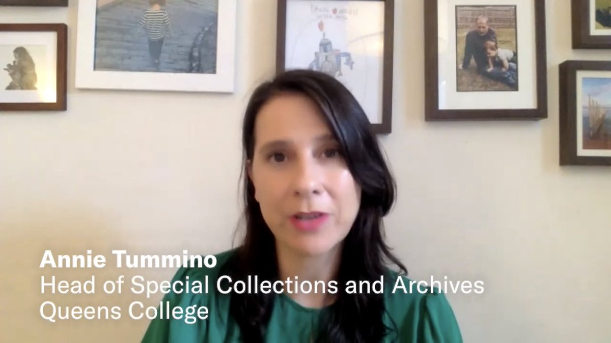 AnnieTummino's tweet photo. It me! Talking about our digital collections on @JSTOR https://t.co/1MF5jRMhZL @LibraryQc @QCToday https://t.co/756QWatDMv