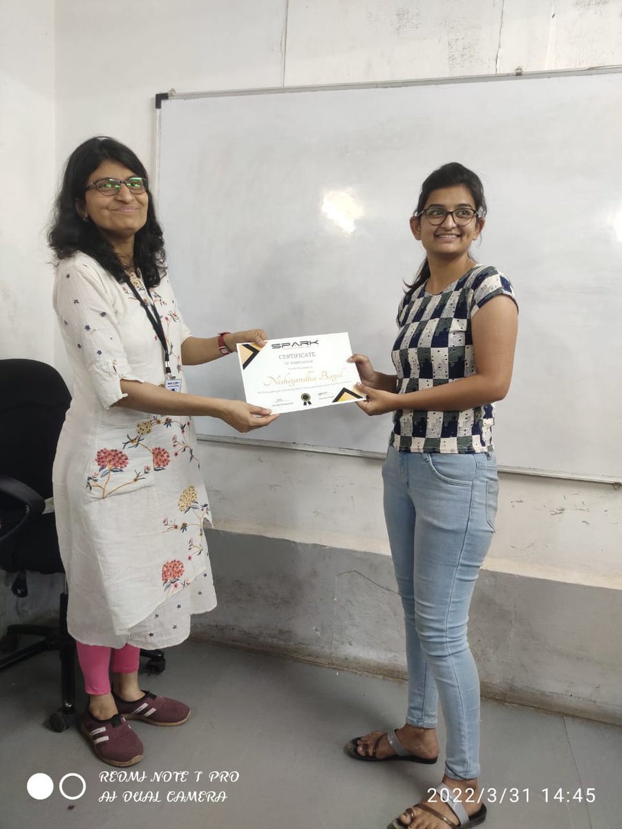 SPARK3E's tweet image. Spark IT congratulates all the best ‘python’ performers and wishes them all the best for their future endeavours.
For More information please call on 90499 86158 OR Please visit spark3e.com
#FullStackDevelopmentTraining #pythonlearning #djangoframework #SPARK3E