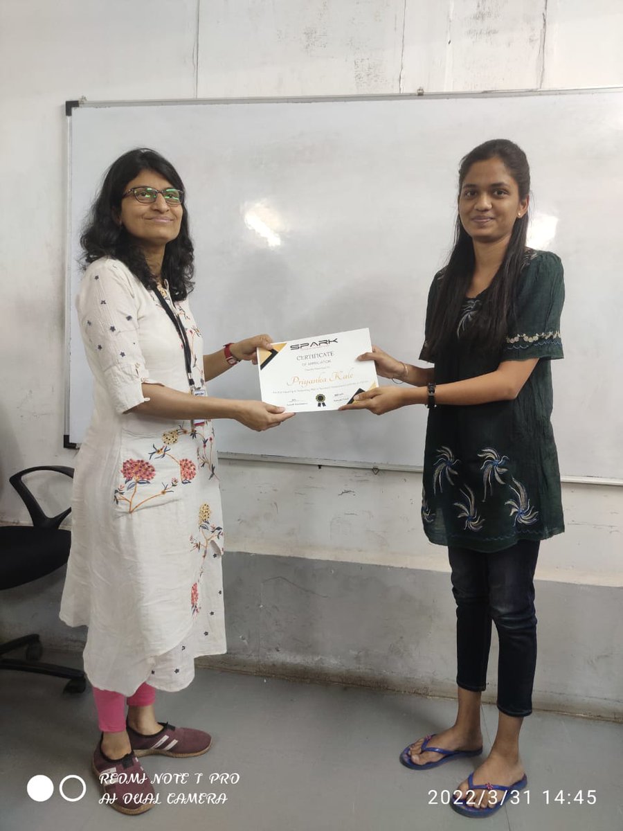 SPARK3E's tweet image. Spark IT congratulates all the best ‘python’ performers and wishes them all the best for their future endeavours.
For More information please call on 90499 86158 OR Please visit spark3e.com
#FullStackDevelopmentTraining #pythonlearning #djangoframework #SPARK3E