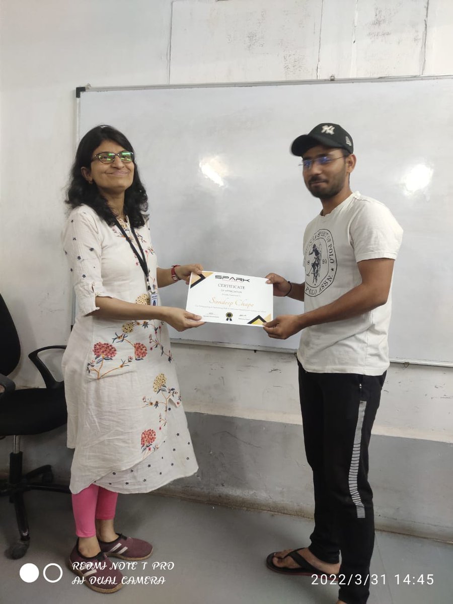 SPARK3E's tweet image. Spark IT congratulates all the best ‘python’ performers and wishes them all the best for their future endeavours.
For More information please call on 90499 86158 OR Please visit spark3e.com
#FullStackDevelopmentTraining #pythonlearning #djangoframework #SPARK3E