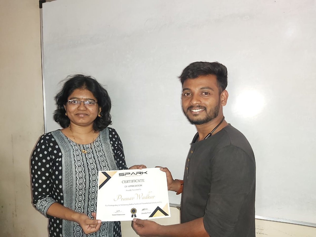 SPARK3E's tweet image. Spark IT congratulates all the best ‘c’ performers and wishes them all the best for their future endeavours.
For More information please call on 90499 86158 OR Please visit spark3e.com
#FullStackDevelopmentTraining #pythonlearning #djangoframework #SPARK3E