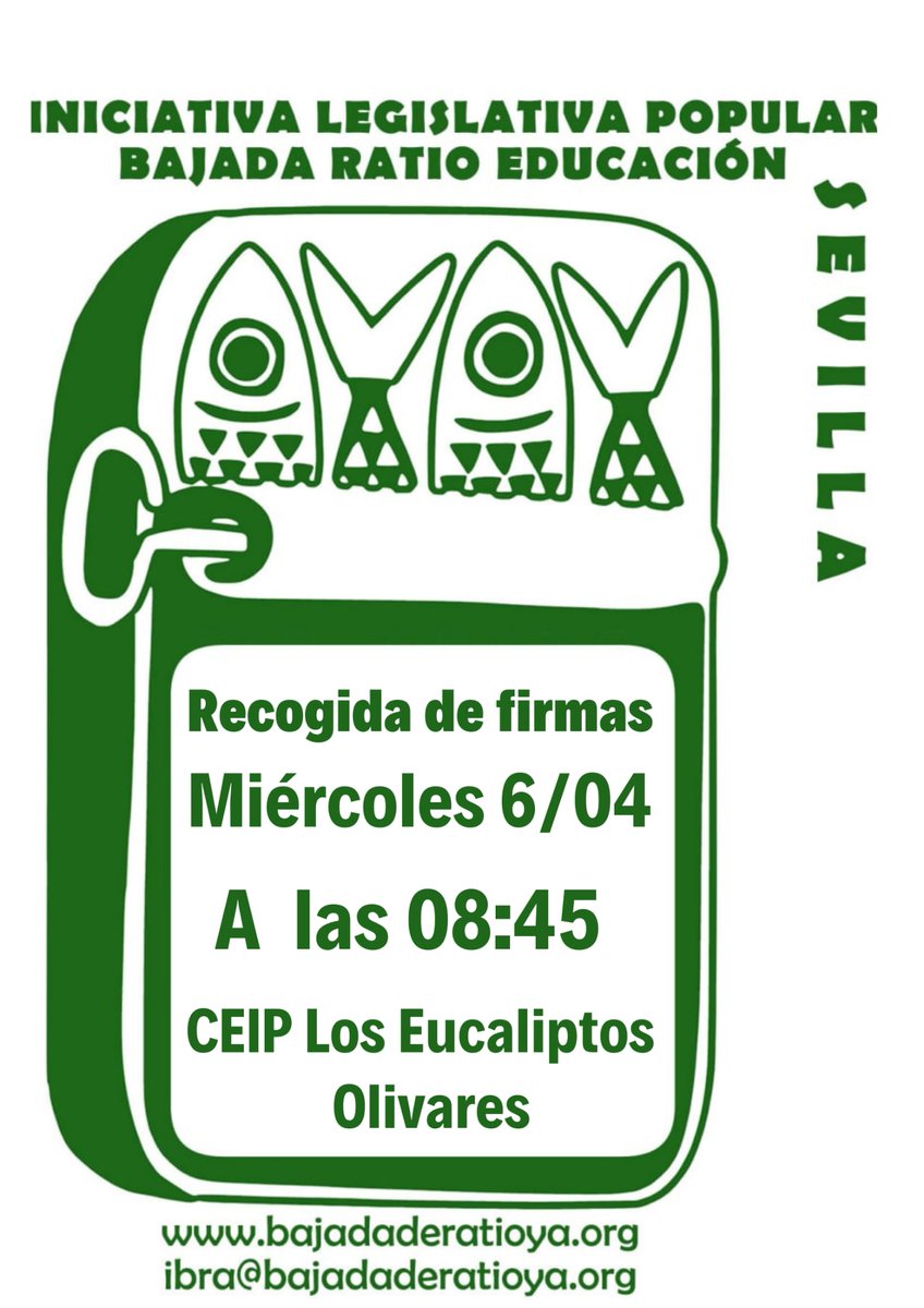 fampasevilla's tweet photo. 📍 Triana
📍Casco Histórico
📍 Olivares
📍Roda de Andalucía
Acércate y firma✍️
La bajada de ratio está más cerca de ser una realidad
Porque es de sentido común
Por una educación de calidad y equitativa
#ILPBajadaDeRatioYa https://t.co/KoMmo1tAJx