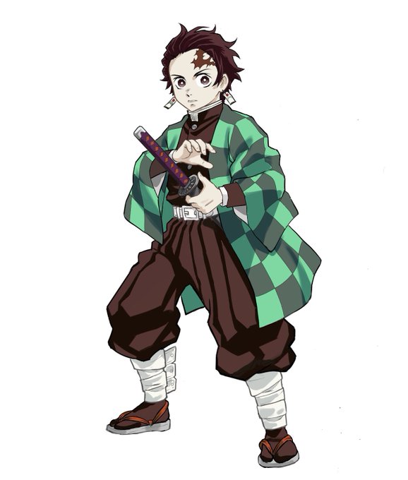 DecoduさんがTwitterに投稿した竈門炭治郎(鬼滅の刃)のイラスト。