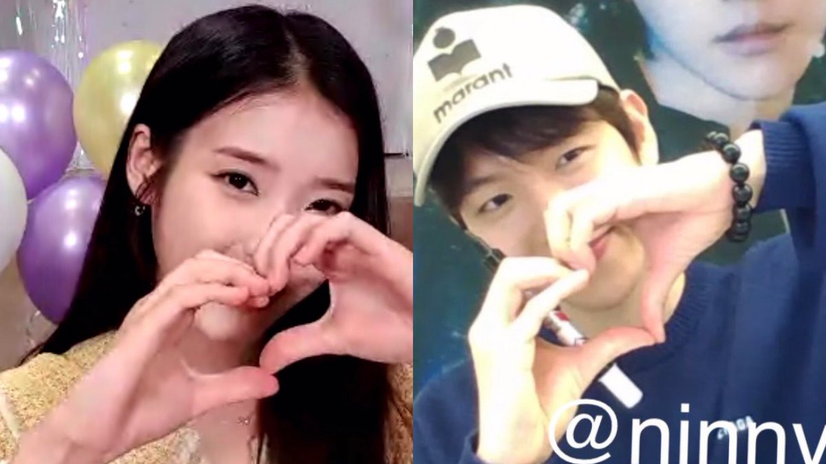 baekiuthinker's tweet photo. 210406 아이유 &amp; 210411 백현 🫶💜 https://t.co/Jg95YaiKFJ