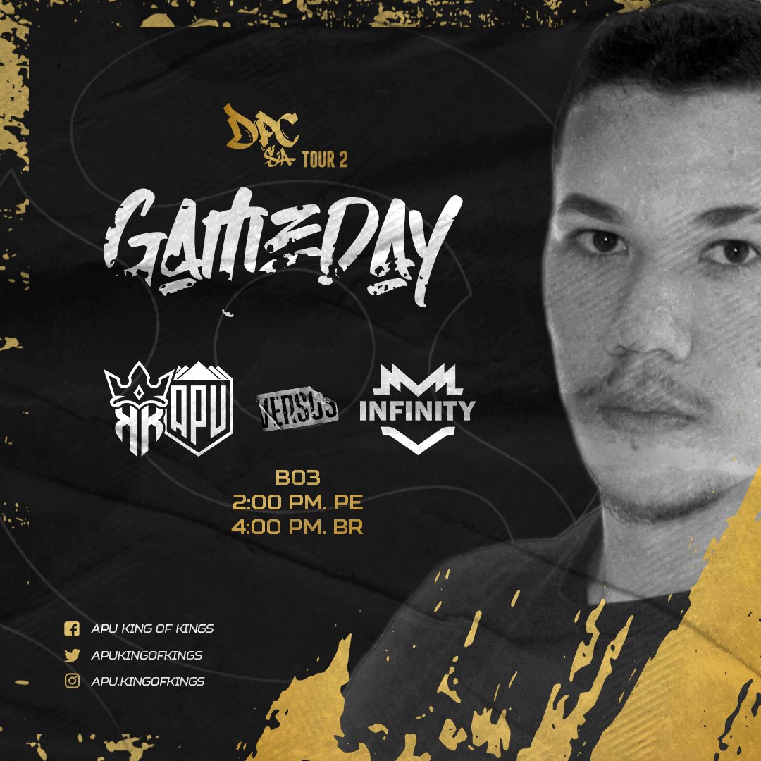 Dia de juego.
Dia do jogo.
vs <a href="/InFinitye_sport/">INFINITY 🚀</a>

<a href="/Esports4d/">4D Esports ❤️ Dreamleague S21</a>

#DPCSA #dota2 #apukok #apukingofkings