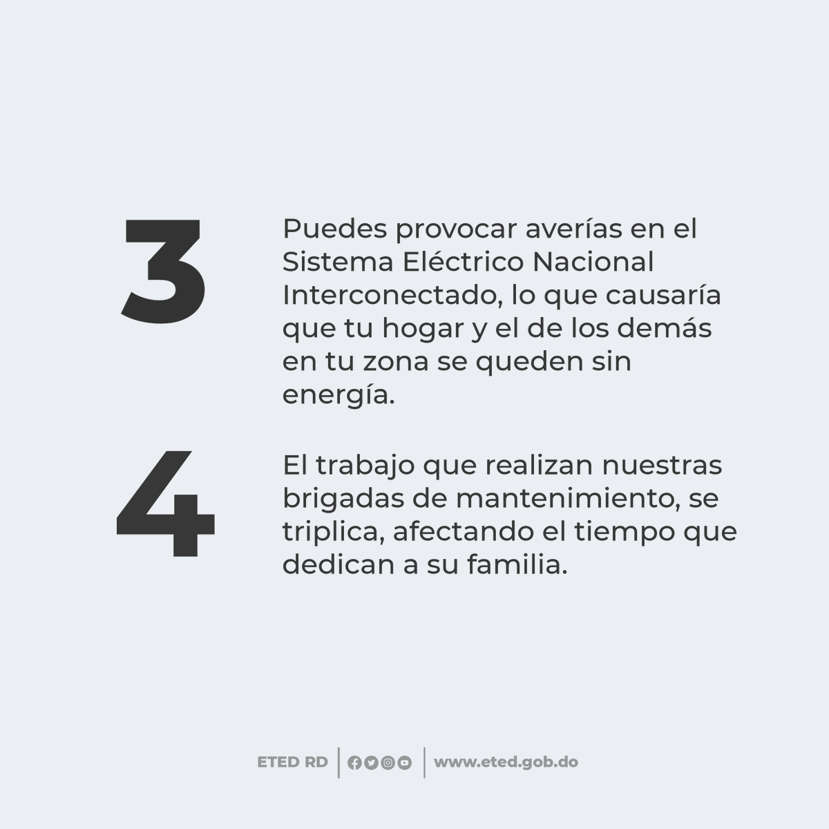 ETED_RD's tweet photo. Recuerda que volar chichigua puede hacerse libremente, siempre y cuando sea en un lugar seguro, lejos del tendido eléctrico.

¡Evitemos accidentes!

#VuelaEnUnLugarSeguro #ETEDRD #UniendoElPaísConEnergía https://t.co/MgfRweU5y1