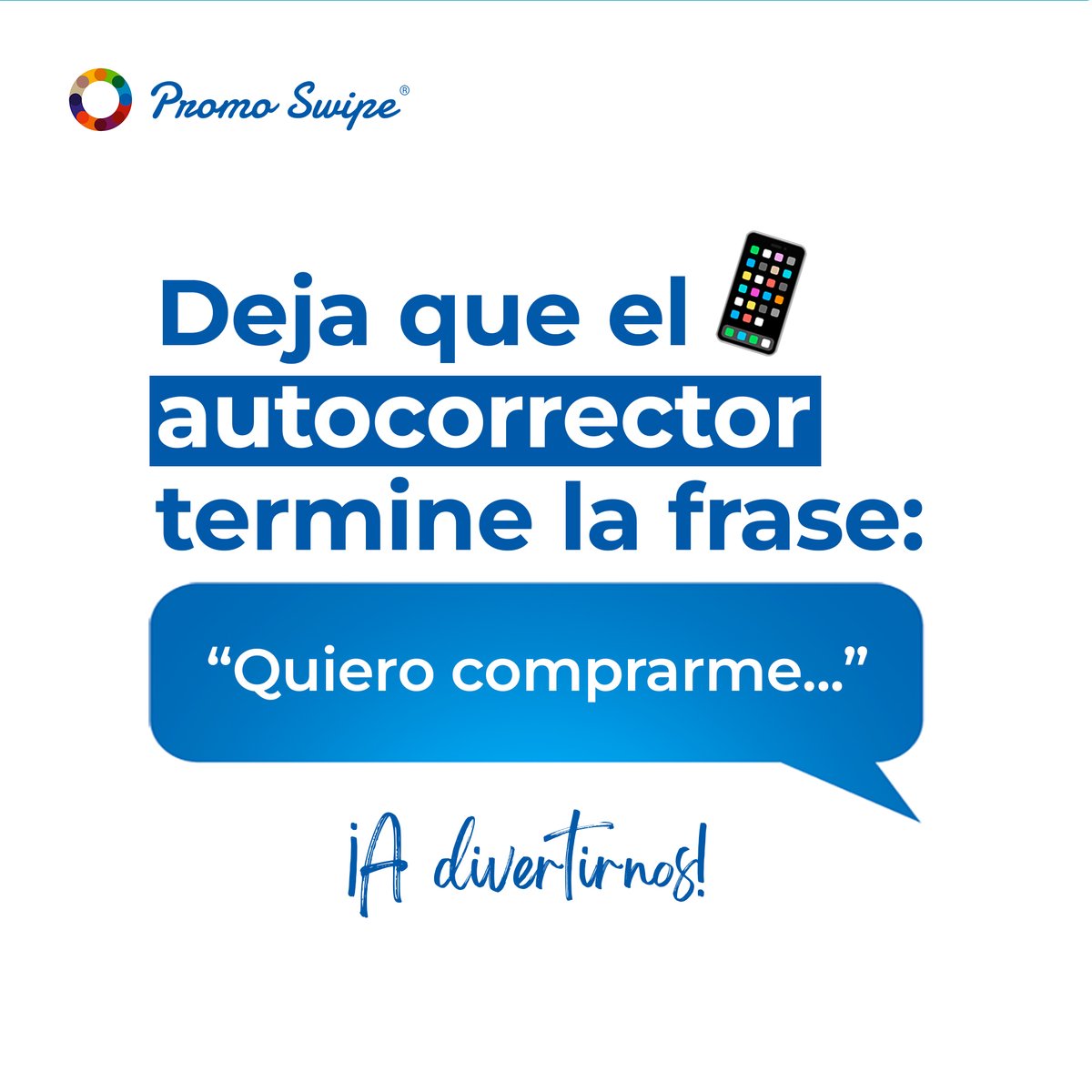 PromoSwipe's tweet photo. Escribe "Quiero comprarme…" y deja que tu móvil complete la frase.

Déjanos en los comentarios qué te ha tocado. Seguro que lo consigues con descuento en nuestra App.😉

#PromoSwipe #Cupones #Descuentos #Adivina #Quiz https://t.co/mmCqrRjh7G