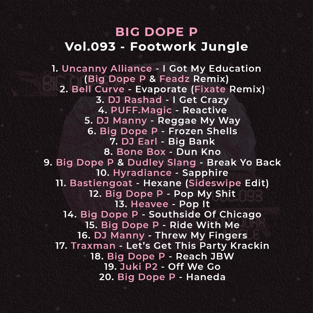 BIG DOPE P (@bigdopep) on Twitter photo new mix for <a href="/FootworkJungle/">ƒ⊗⊗✞ω☺як ~ נ∇ηgℓє</a> 👟 
soundcloud.com/footwork-jungl… new mix for <a href="/FootworkJungle/">ƒ⊗⊗✞ω☺як ~ נ∇ηgℓє</a> 👟 
soundcloud.com/footwork-jungl…