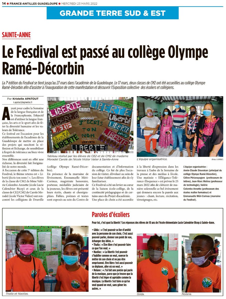 VilleSainteAnne's tweet photo. #presse I Dรฉcouvrez la revue de presse de la @VilleSainteAnne avec @FAGuadeloupe @NSemaine
#Sentann #VilleCulturelle #VilleSportive #VilleDurable #ModeChantierActivรฉ https://t.co/ZL2CGQ83tH