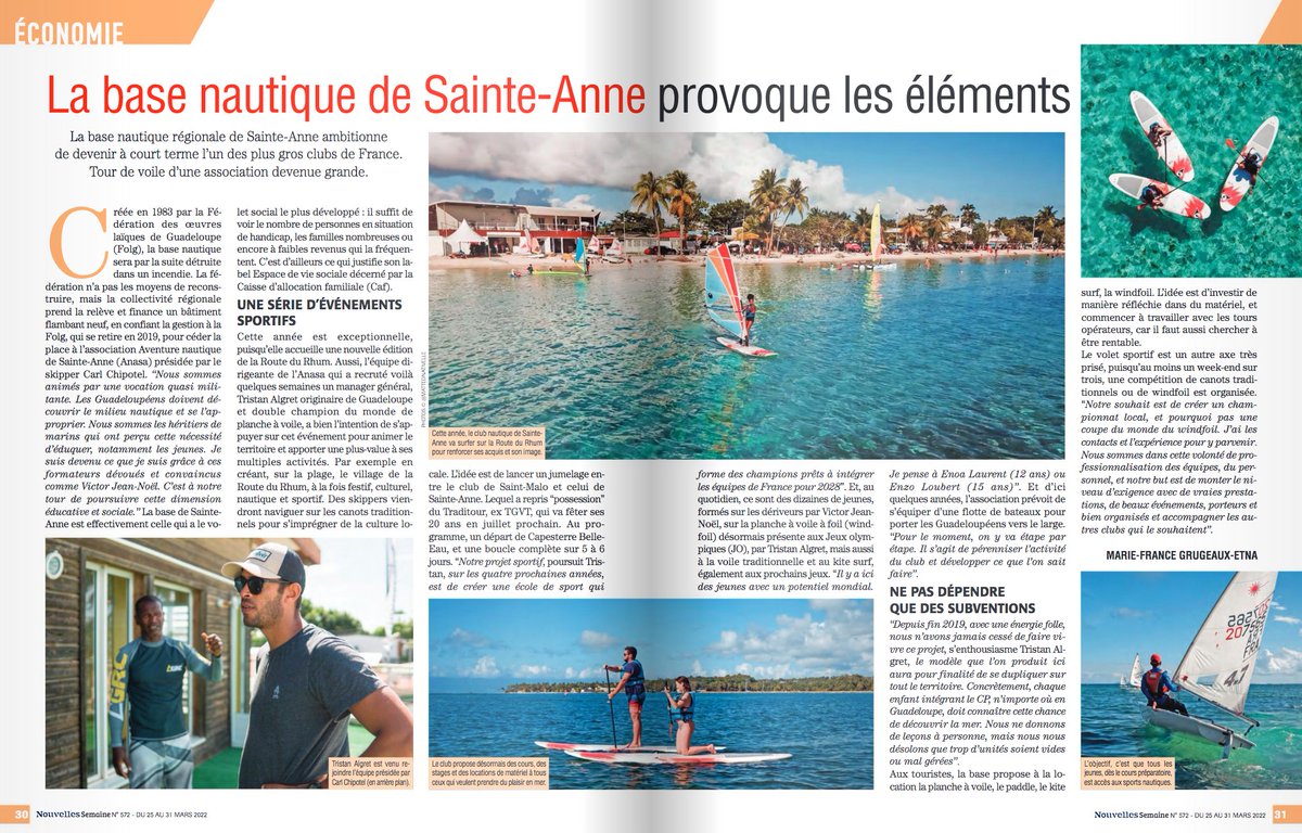 VilleSainteAnne's tweet photo. #presse I Dรฉcouvrez la revue de presse de la @VilleSainteAnne avec @FAGuadeloupe @NSemaine
#Sentann #VilleCulturelle #VilleSportive #VilleDurable #ModeChantierActivรฉ https://t.co/ZL2CGQ83tH