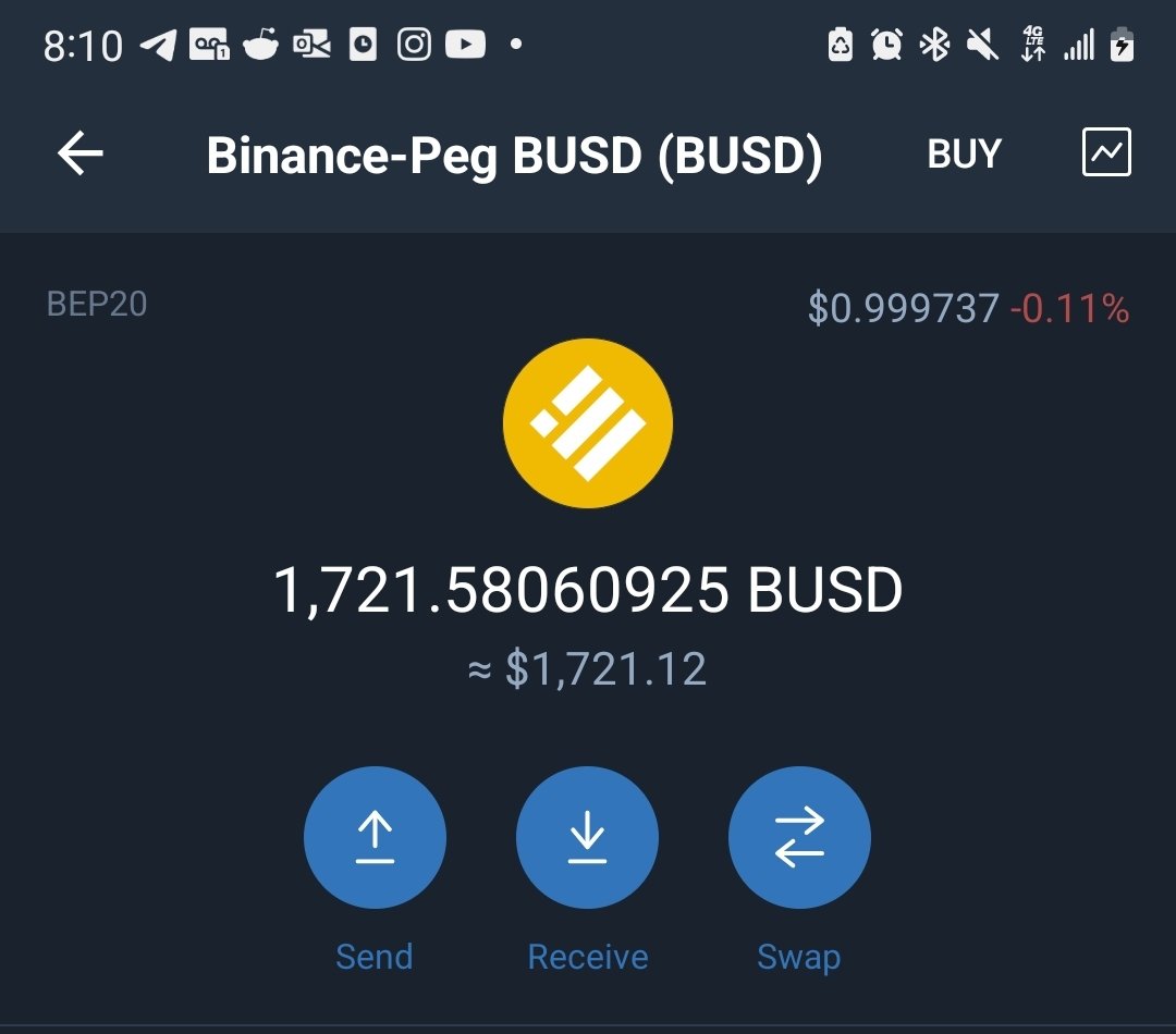 EverWealthToken's tweet photo. This is what 3 days worth of BUSD rewards look like on a decent sized bag of 10M tokens. Still under 600 holders with a stable chart ๐ ๐จโ๐
#EverWealthToken
#EverwealthArmy
#EverWealthFamily #BSC #BUSD #Rewards
#EGC
#Safemoon
https://t.co/VS62BM28vp
https://t.co/8jdez70yhh https://t.co/O8WrAfArsu