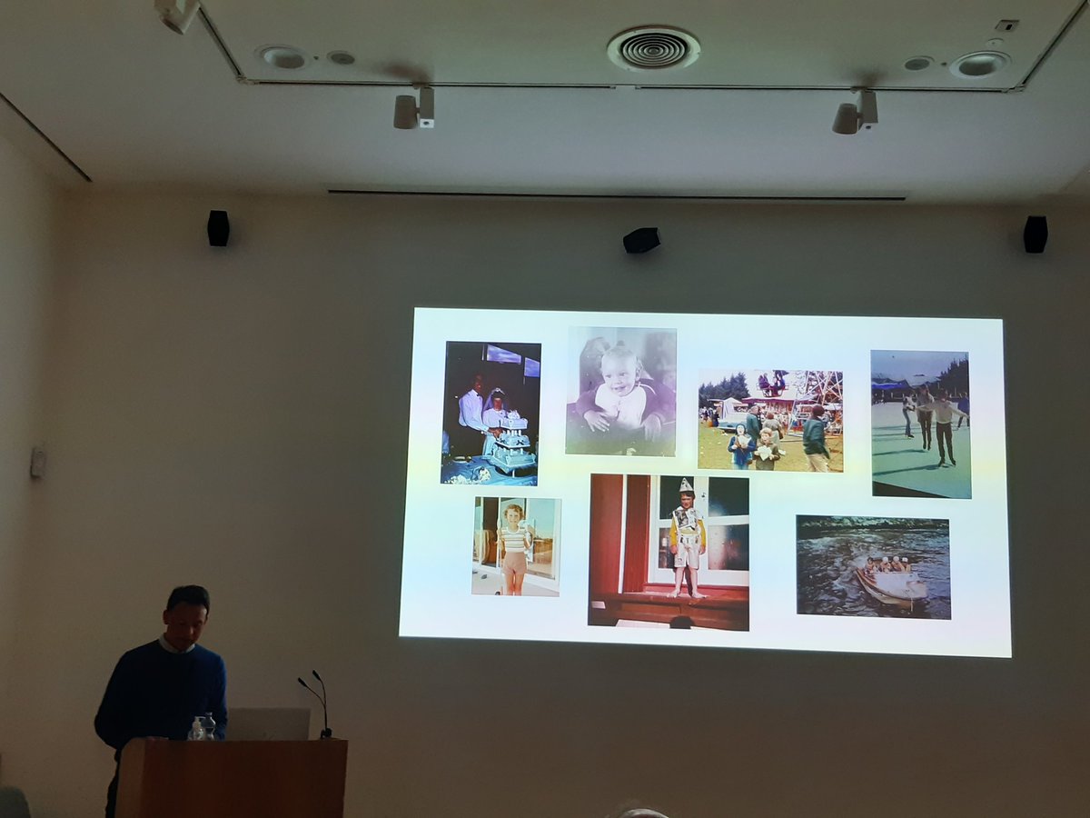TheHughLane's tweet photo. Fascinating talk with curator Logan Sisley considering what family photo albums do and don't say, with a particular focus on Gay narratives, through the work of contemporary artists. For the marvellous OUTing the Past Festival #outingthepast #HLtalks https://t.co/XbOiEIQvB7