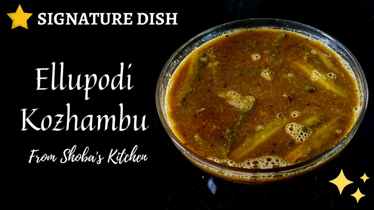 Shobas_Kitchen's tweet photo. Check out ellupodi kozhambu a signature dish from shobas kitchen on our YouTube Channel 
with Tamil audio https://t.co/dVsDL9m03M

#LostRecipes #SignatureDished #ellu #ellupodi #Kohazmbu https://t.co/bRMbEcceuv