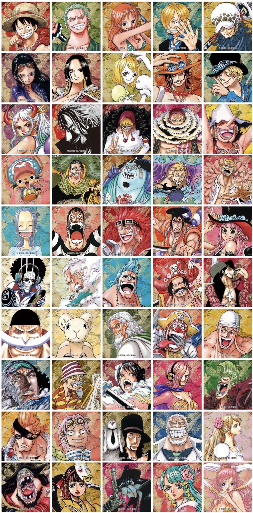 Log ワンピース考察 公式のキャラアイコン ついに50個に到達 Onepiece の世界人気投票 World Top 100 の順位順に登場するから人気キャラばかりだよね 節目という事で50キャラまとめ T Co Naalzxxrbj Twitter