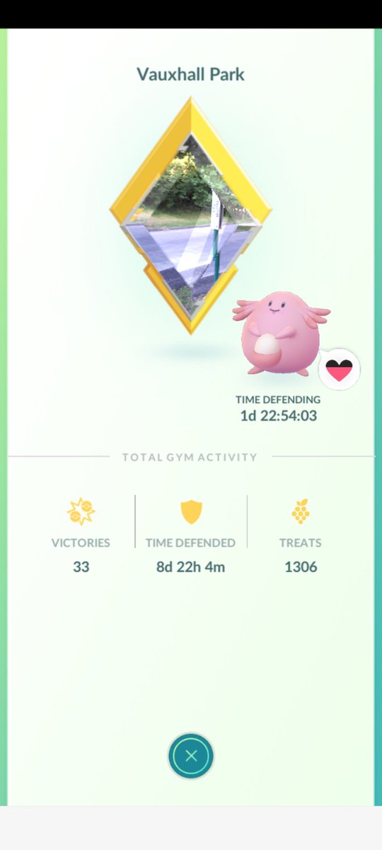 HaylstormLDN's tweet photo. Gold gyms 367, 368, 369 &amp; 370!! Been pushing for this one that you so much for being an amazing host @HangPJs 🥰🥰🥰

#goldgyms #pokemongo #Pogo #gymgame #catchberryspin https://t.co/Obi6P7vNlF