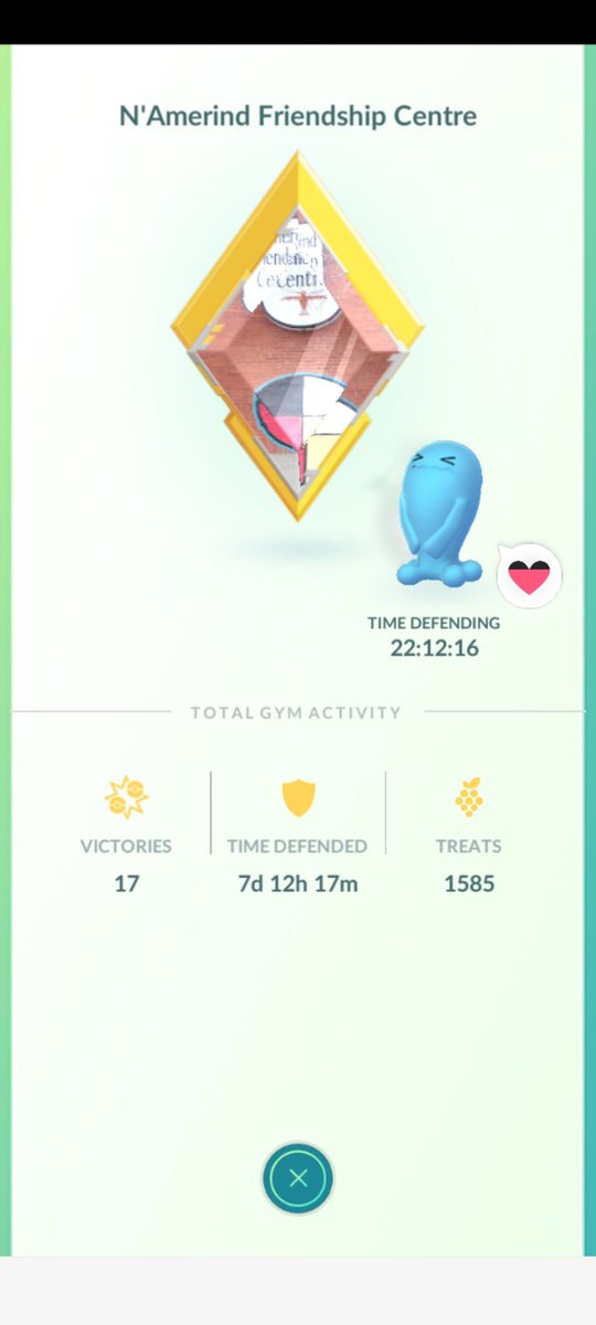 HaylstormLDN's tweet photo. Gold gyms 367, 368, 369 &amp; 370!! Been pushing for this one that you so much for being an amazing host @HangPJs 🥰🥰🥰

#goldgyms #pokemongo #Pogo #gymgame #catchberryspin https://t.co/Obi6P7vNlF