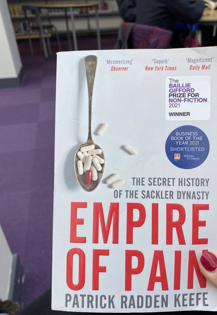 mrs_sreid's tweet image. The S1s are delighted to have some time to read their own books for a bit 🎉😃 I brought my book too: Empire of Pain by Patrick Radden Keefe. It’s SO good!  #edutwitter #pedagoofriday #RISE
