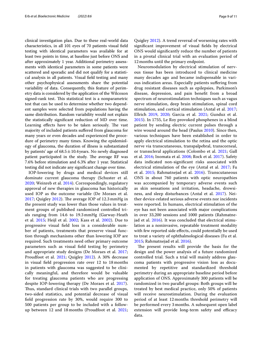 Eyetronic_'s tweet photo. We are very happy to announce the publication of the newest Eyetronic Therapy data in the scientific and peer-reviewed Journal Bioelectronic Medicine.
We appreciate the support of everyone involved in the therapy!
Attached you can find the publication. 
pt. 3
#Eyetronic #Glaucoma https://t.co/sGF75lWMSC