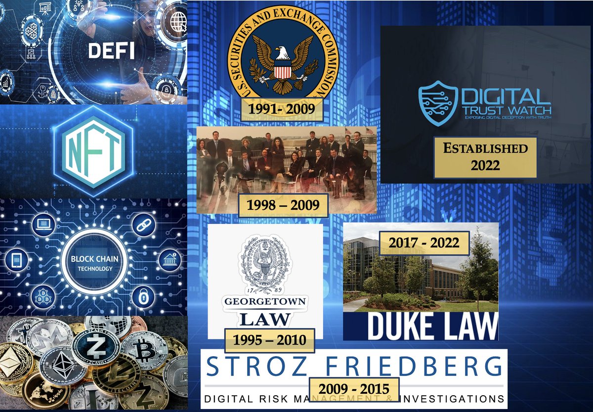 I worked at the SEC for 18+ yrs, the last 11 as Chief of the SEC Office of Internet Enforcement. I have taught cyber law at Georgetown and Duke Law Schools for 20 yrs. I spent 5 yrs at Stroz Friedberg fighting cyber crime. Why I believe the bulk of Web3 is both scourge & scam.