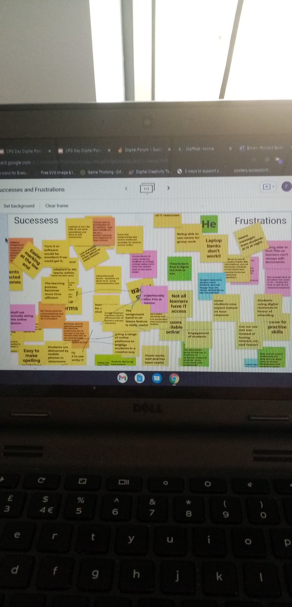 Discussion around success and frustrations in #digitallearning from our Science, Sport &amp; Public Services, HE and Business teams.