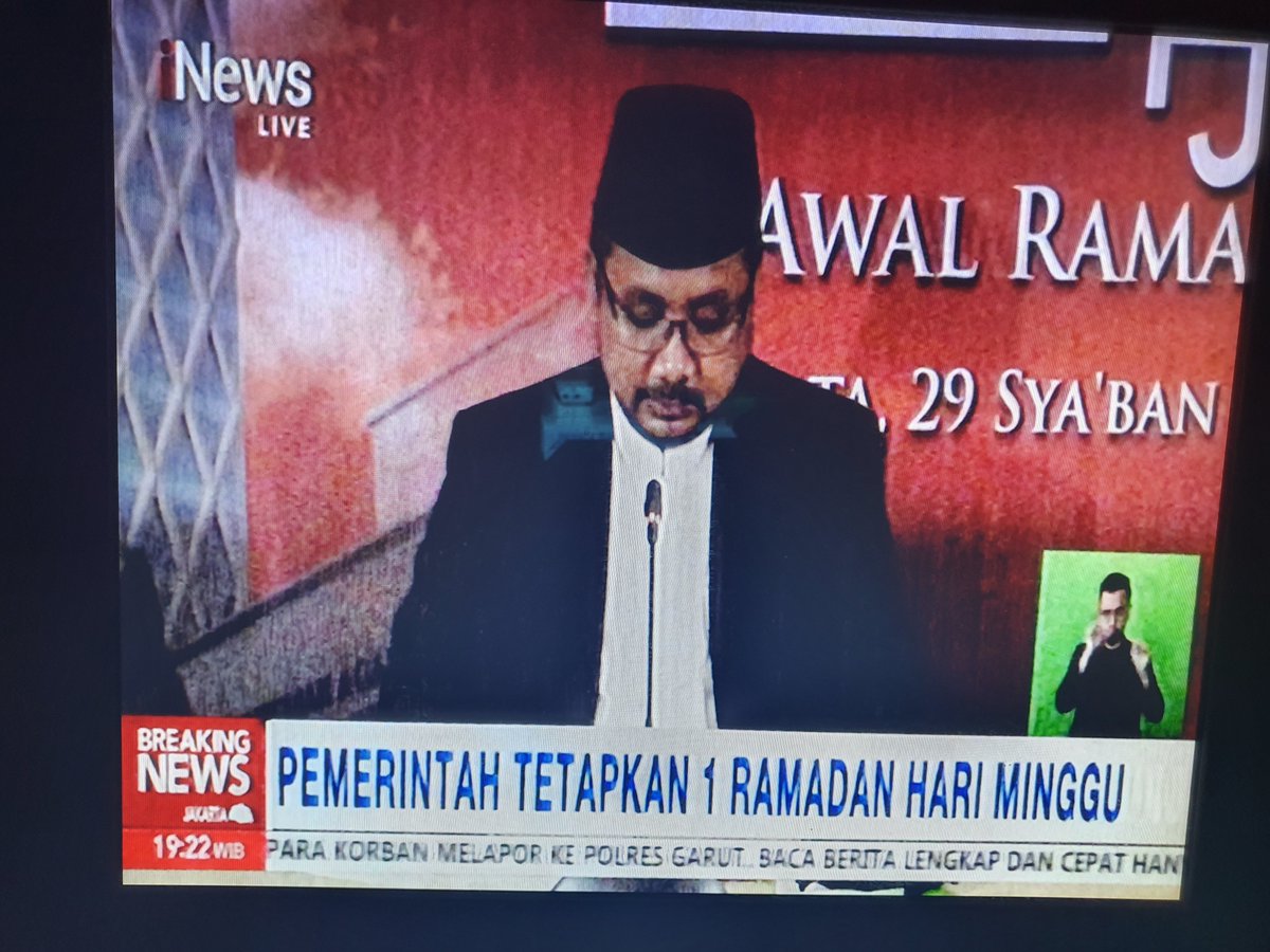 hanafilukman's tweet photo. Pemerintah tetapkan 1 Ramadan pada Minggu 3 April 2022. Mohon maaf lahir bathin. #1Ramadan #1Ramadhan #minggu #ramadan #ramadhan #coretanlukman https://t.co/tsr0RppEhM
