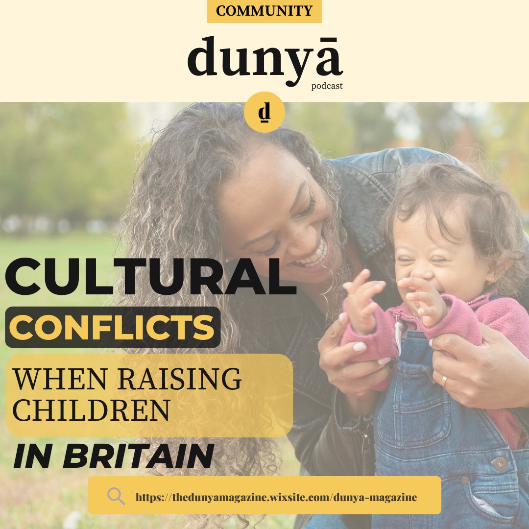 dunya_mag's tweet photo. In this first edition of The Dunyā Podcast we talk about cultural conflicts when raising children in Britain.  Listen online: https://t.co/zPzYxamJV4

#dunyāmagazine #culturemagazine #community #culturalheritage #identity #events #cuisine https://t.co/V9FtQGazO6