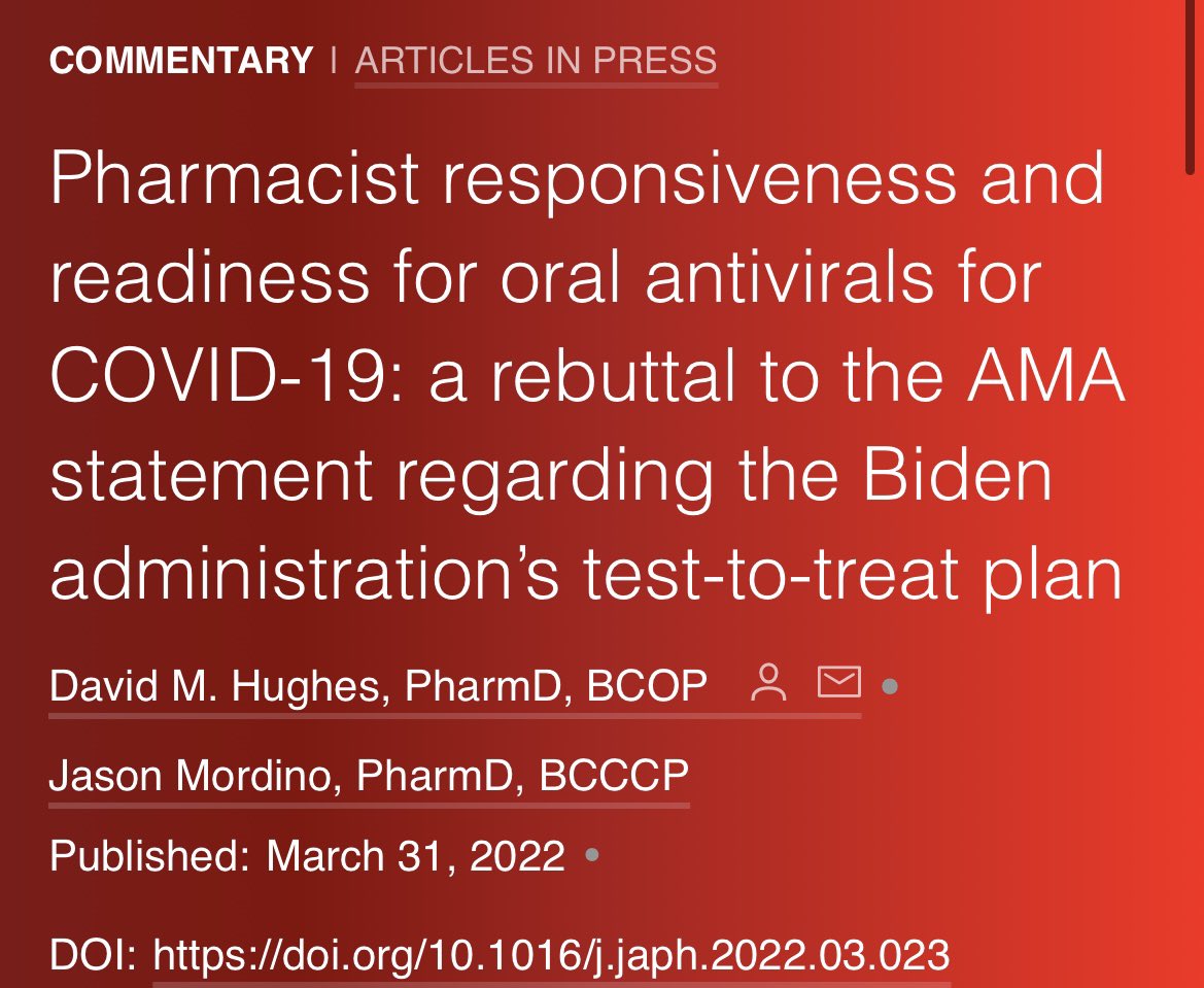 Dave Hughes (@dhughespharmd) on Twitter photo I do not count 💊
I do not “do PAs”
I provide high-level, pharmacotherapy recommendations for complex DSM
I am accessible to underserved communities that cannot access PCPs
I am a pharmacist and CAN provide such care. Link👇🏼
#TwitteRX <a href="/JasonMordino/">Jason Mordino</a> <a href="/AmerMedicalAssn/">AMA</a> <a href="/JAPhAJournal/">Journal of the American Pharmacists Association</a> I do not count 💊
I do not “do PAs”
I provide high-level, pharmacotherapy recommendations for complex DSM
I am accessible to underserved communities that cannot access PCPs
I am a pharmacist and CAN provide such care. Link👇🏼
#TwitteRX <a href="/JasonMordino/">Jason Mordino</a> <a href="/AmerMedicalAssn/">AMA</a> <a href="/JAPhAJournal/">Journal of the American Pharmacists Association</a>