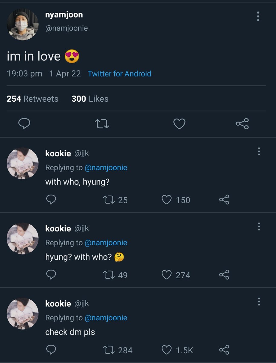 reena_koo's tweet photo. lol imagine namjoon tweeting something like this and jk just NEEDS to know who he's referring to https://t.co/asOQ9vaFnJ