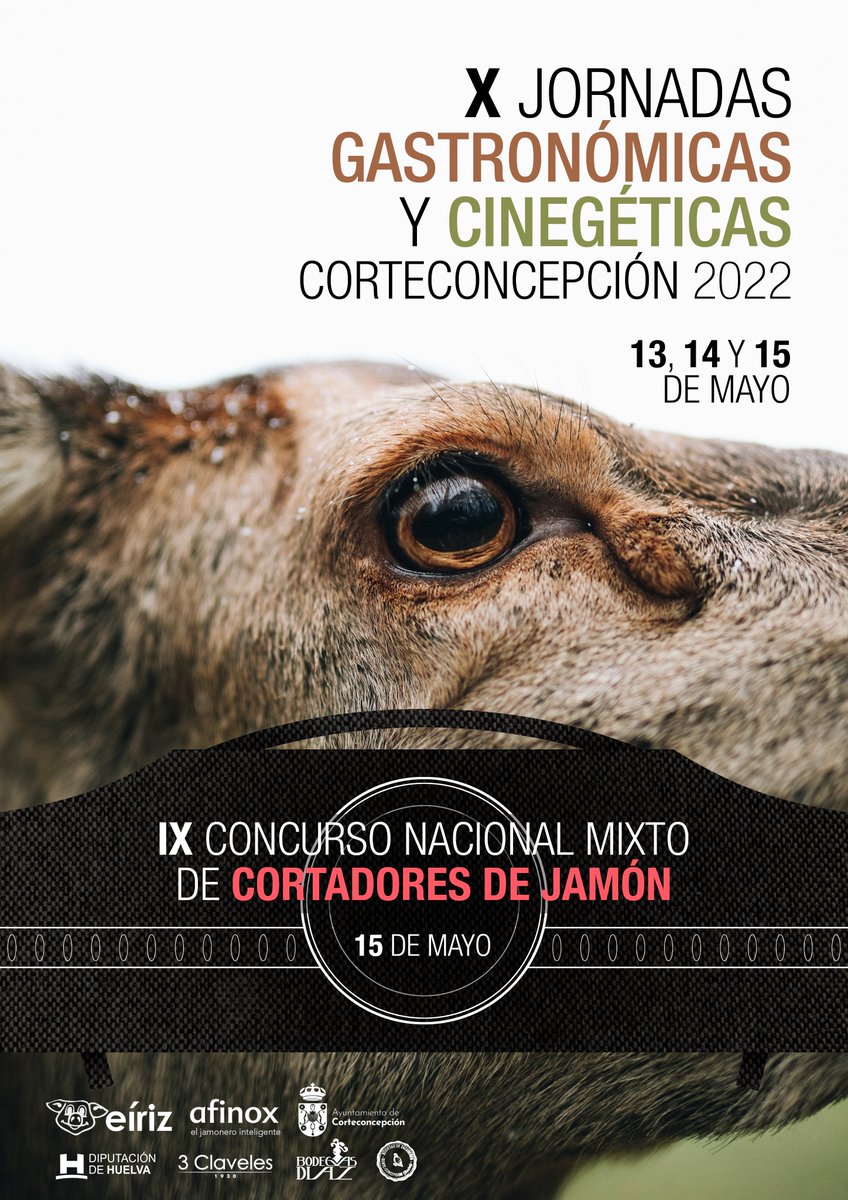 corteconcepcion's tweet photo. X JORNADAS GASTRONÓMICAS Y CINEGÉTICAS 2022.
13, 14 Y 15 DE MAYO.

CORTECONCEPCIÓN. https://t.co/PNnKXKMCMo