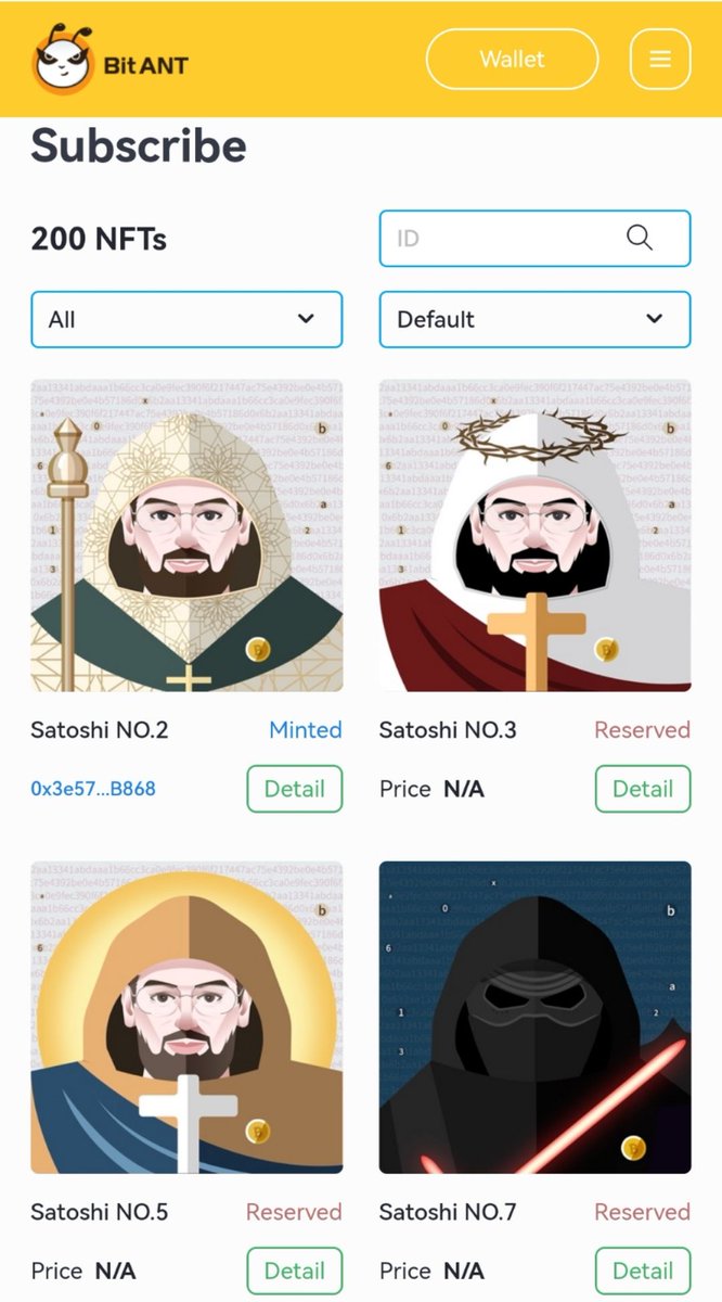 📣"Who is Satoshi Nakamoto" nft will be available for purchase on April 1st, whitelist priority, official website: nft.bitbtc.money. The whitelist purchase period is three days, and after three days, the whitelist becomes invalid.
 #NFTs #Bitcoin #cryptocurrency