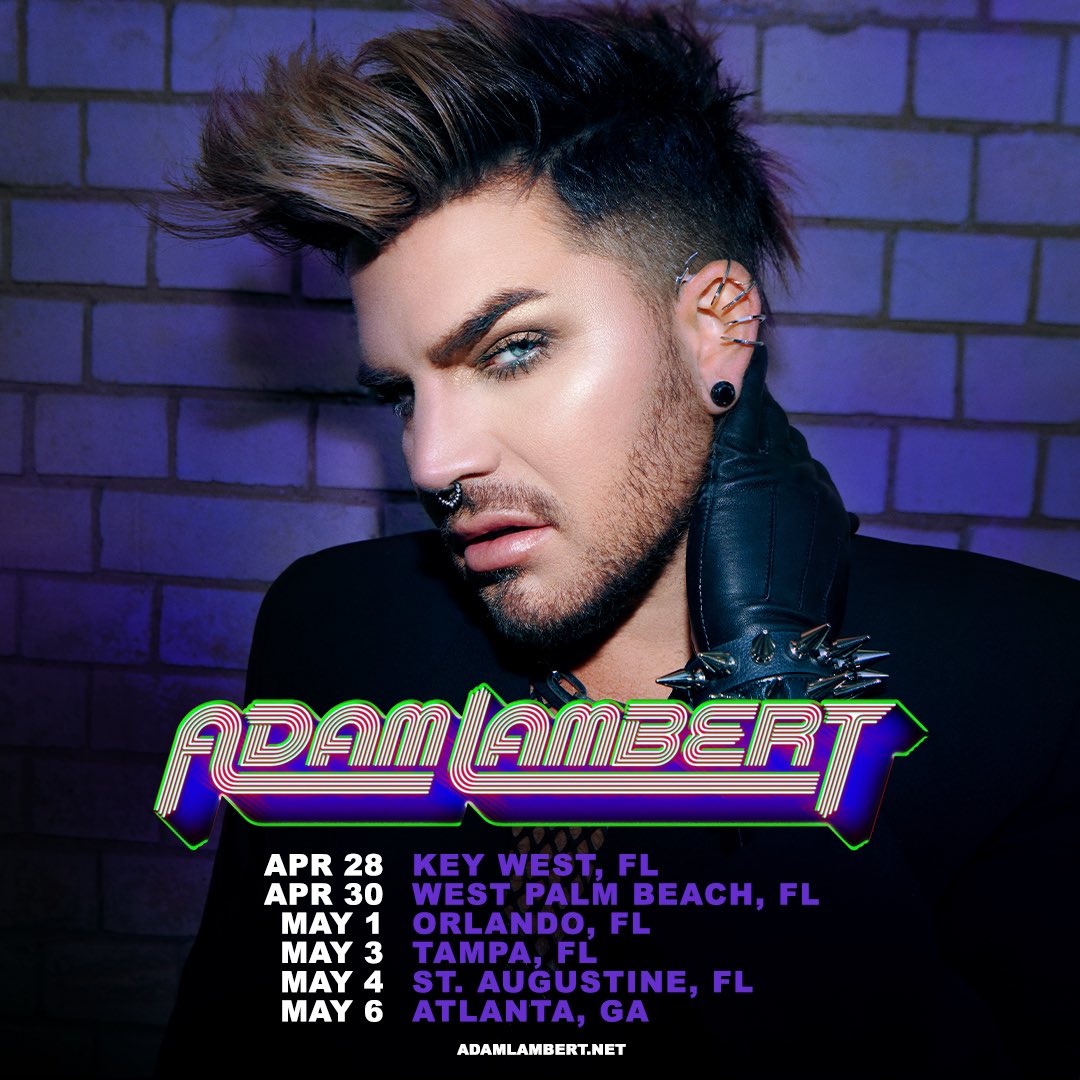 adamlambert's tweet photo. Get your tickets, merch, and virtual meet &amp; greets now! See you soon⚡️🎙

https://t.co/pnQ7D3Jkva https://t.co/5oZ7MNj7RN