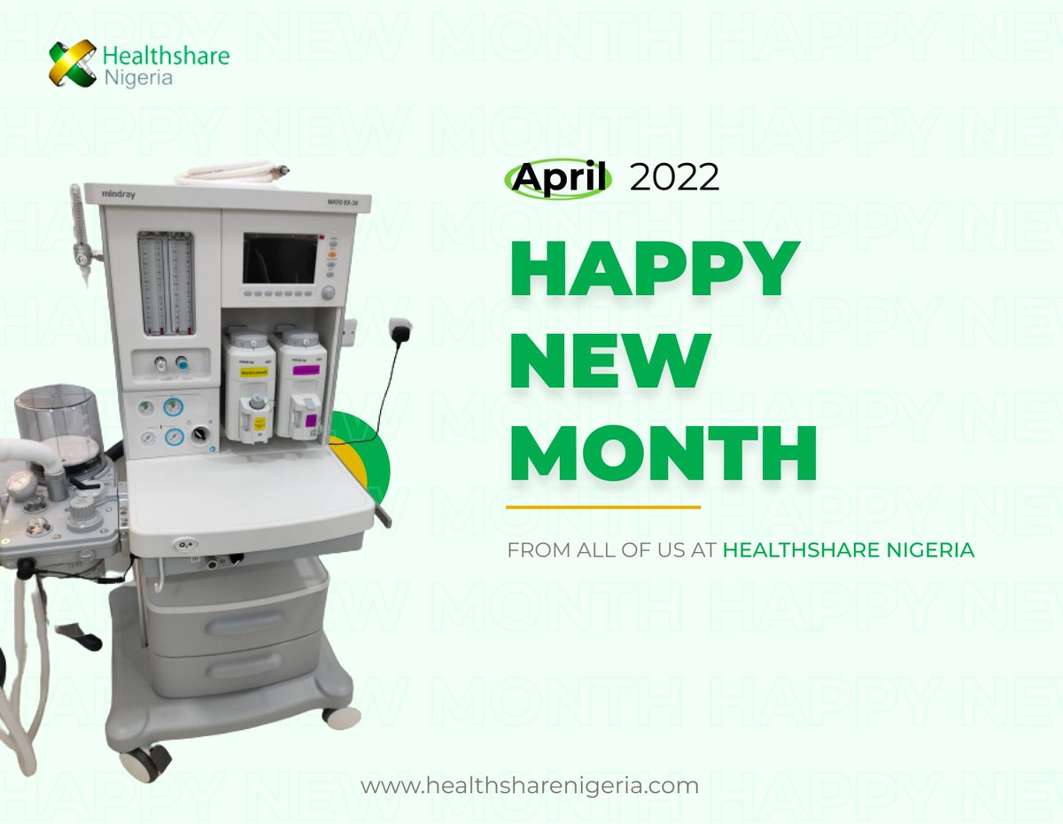 Healthshare_Ng's tweet image. April is here!
@Healthshare_Ng wishes you a month full of joy and success.
#trustedhealthcareprocurementpartner
#trustedhealthcarepartner
#durablemedicalequipment