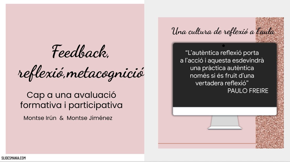 montserratjimvi's tweet photo. Que important dedicar temps al feedback, la reflexió i la metacognició a l'aula. Seguim amb @montseirun a la formació #ABP profes #LLEE dels "Serveis Territorials @educaciocat #Girona 
Profes motivats i preparats per #transformacióeducativa
A la propera ...AVALUACIÓ !! https://t.co/yk7ZvpwHNy
