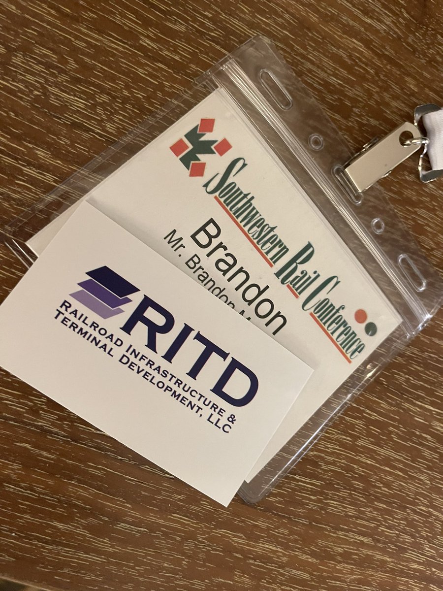 RITDLLC's tweet photo. Southwestern Rail Conference 2022 https://t.co/CSSLCWsgtx