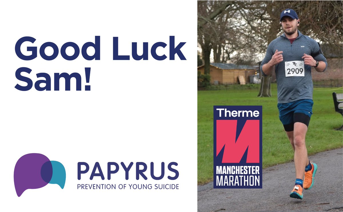 Good luck to Sam Birtwistle from our National Business Space team who is running the Manchester Marathon this Sunday

Fundraising for <a href="/PAPYRUS_tweets/">PAPYRUS</a>, the leading UK charity dedicated to the prevention of young suicide

Help Sam to reach his £500 target

justgiving.com/fundraising/sa…