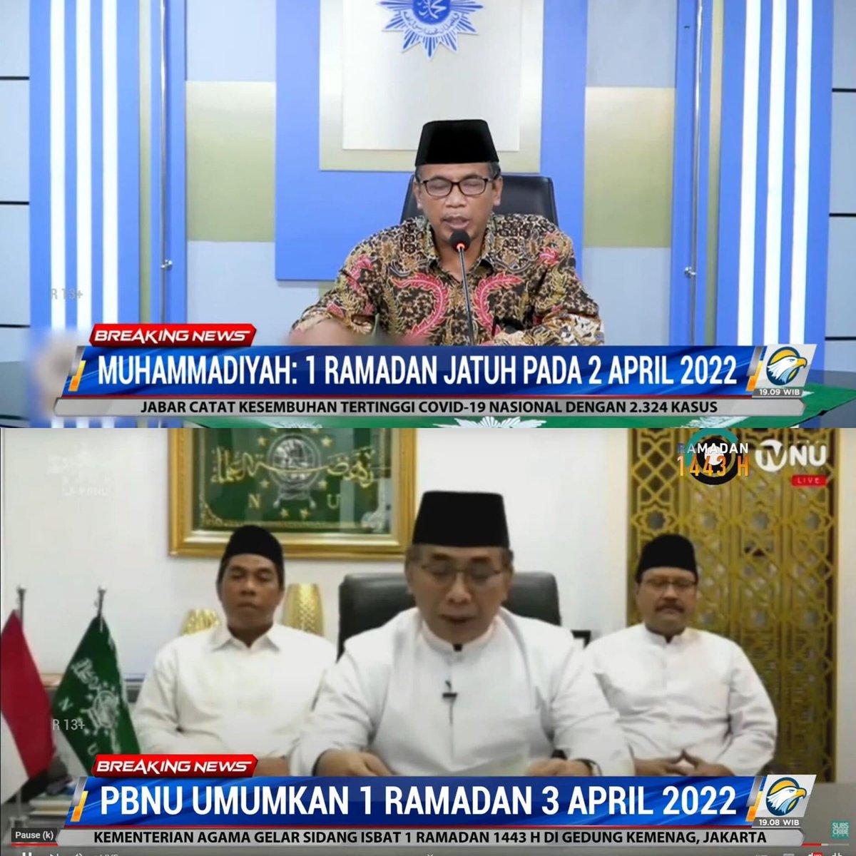 Puasa ikut NU
Lebaran ikut Muhammadiyah