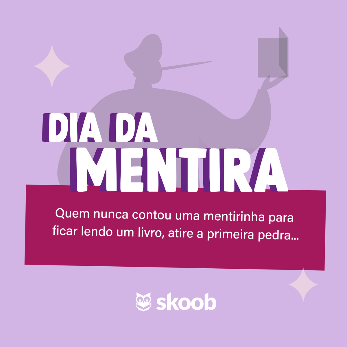 skoobnews's tweet photo. 1º de abril! 

Hoje é o dia oficial de trolar o amigo (ou ser trolado por ele, rs). 

Queremos saber de vocês leitores: Quem aqui nunca contou uma mentirinha para ficar lendo? https://t.co/MTEfpDQ3Vz