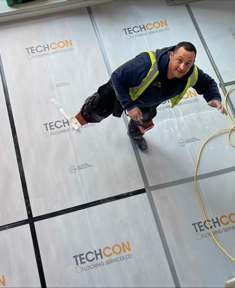 TechconFlooring's tweet image. Top work again from the boys at this local medical centre.

Our fire retardant, branded #Correx is protecting newly installed @TarkettUK flooring.

The floor finish was bonded to @bostik latex screed using @UzinLtd adhesives.

#healthcare #commercialflooring #facilitiesmanagement